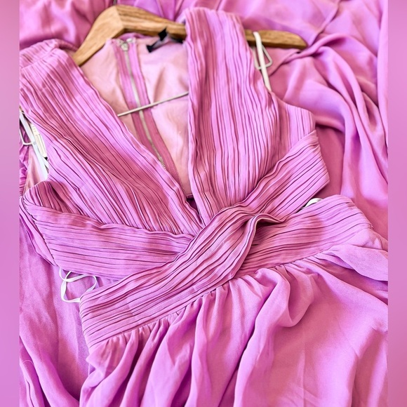 NWOT Vivid Imagination Lilac Cutout Maxi Dress - Picture 3 of 9